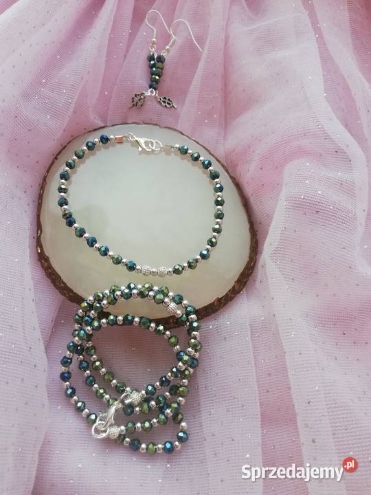 Naszyjnik bransoletka kolczyki Zegarki i Biżuteria podkarpackie Jasło sprzedam