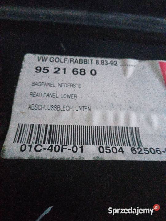 PAS TYŁ VOLKSWAGEN GOLF II 2 8392 Zamość