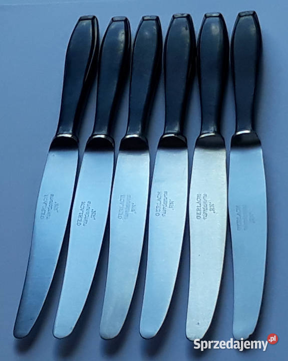 Noże obiadowe KANT BAKELIT sztućce PRL Dąbrowa Górnicza