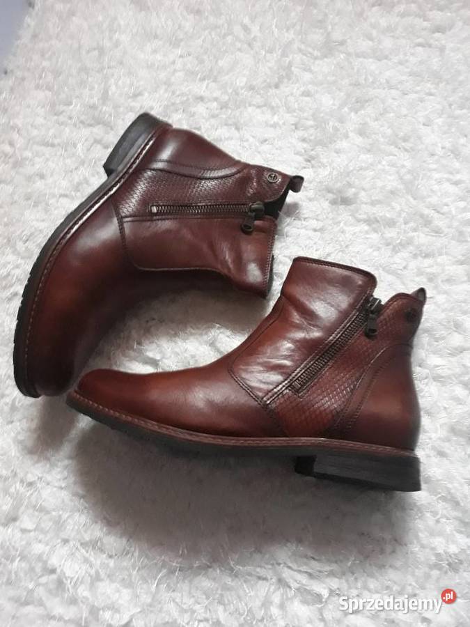 Skórzane trzewiczki damskie TAMARIS WOJAS Rzeszów sprzedam