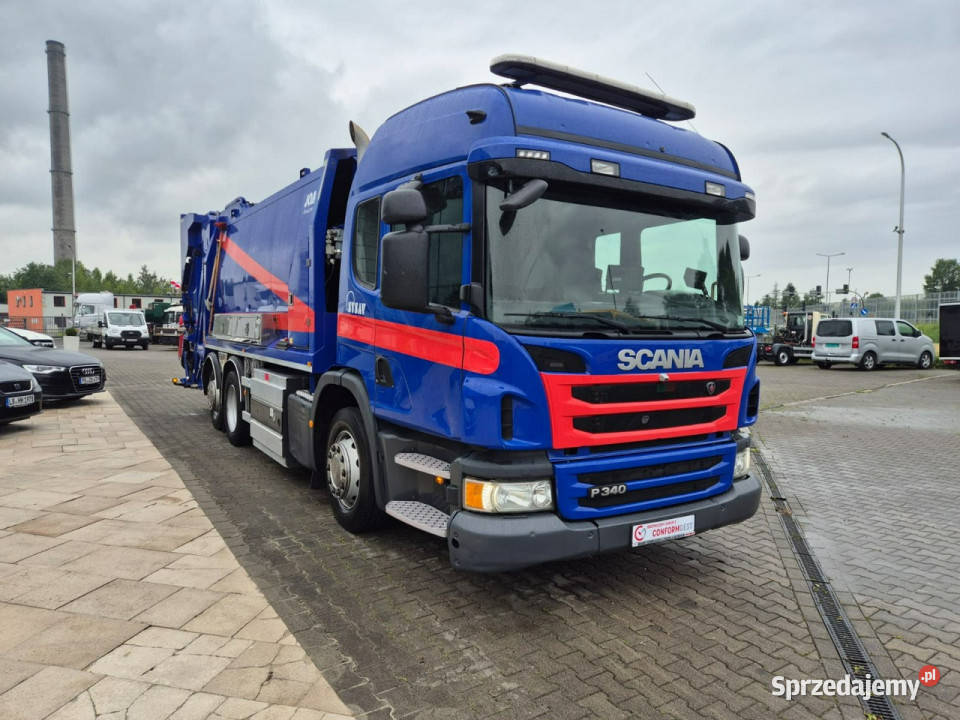 Scania P340 LB 6X2 ŚMIECIARKA 2 KOMORY JOAB Łaziska Górne sprzedam