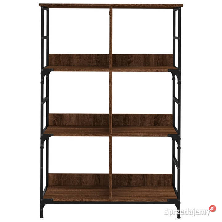 Regał na książki brązowy dąb 785x33x1175 mazowieckie