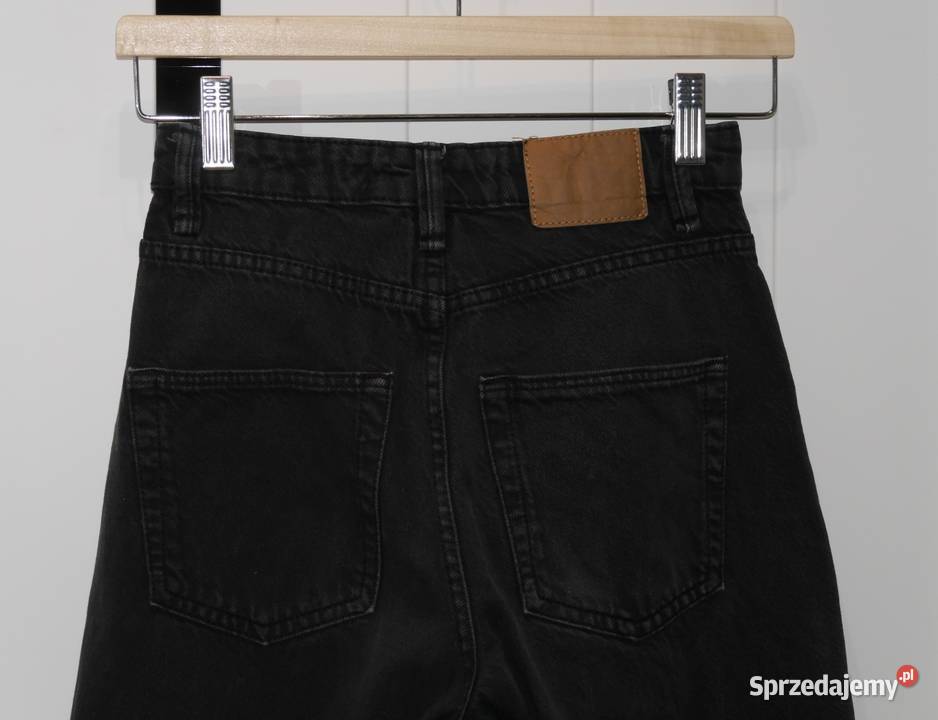 Bershka świetne spodnie szerokie nogawki 32 XXS Długie Wrocław