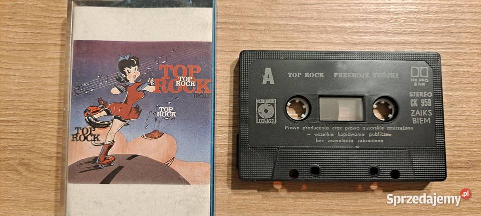 Przeboje Trójki Top Rock 1990 KASETA Muza małopolskie Kraków