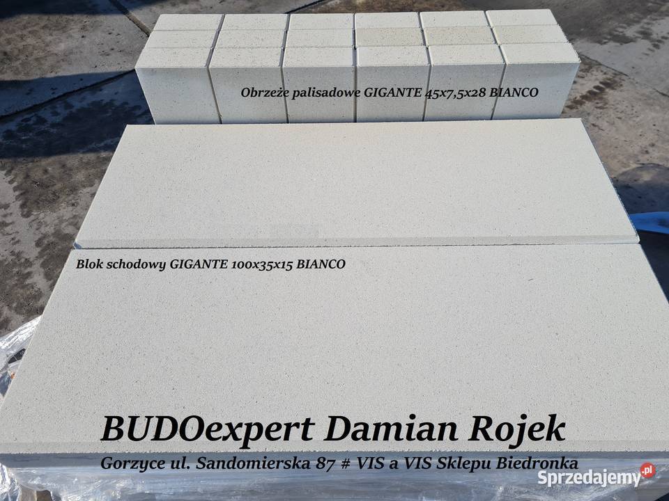 nowoczesne STOPNIE schodowe BIAŁE betonowe Stalowa Wola sprzedam