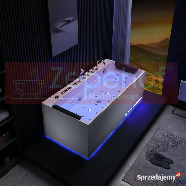 Wanna z hydromasażem EBXD710 prostokątna Grabówka