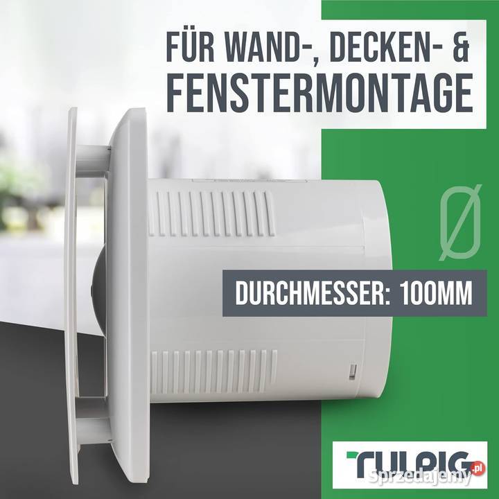 Tulpig Wentylator łazienkowy 100 mm Bytom