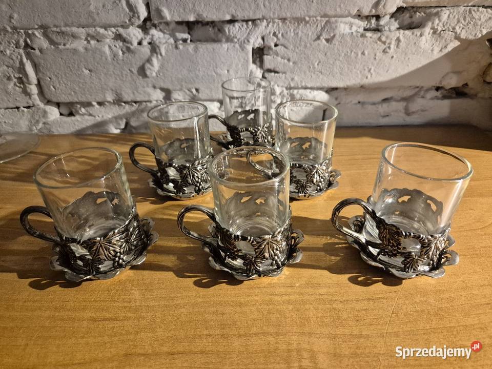 Zestaw koszyk do szklanek z podstawkami Racibórz