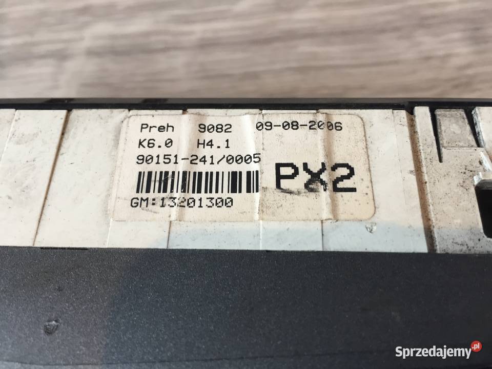 PANEL NAWIEWU KLIMATYZACJI OPEL ZAFIRA B Gidle sprzedam