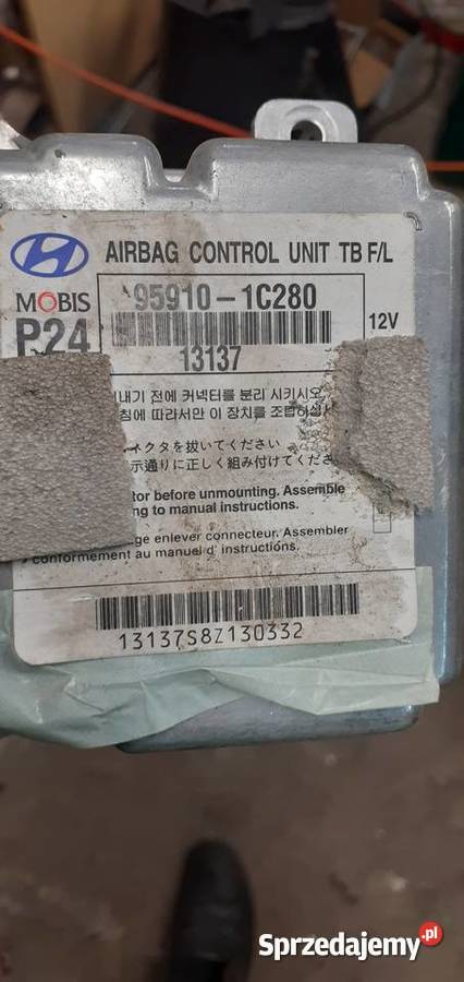 HYUNDAI GETZ MODUŁ STEROWNIK AIRBAG 959101C100 Układ elektryczny Ostrów Wielkopolski