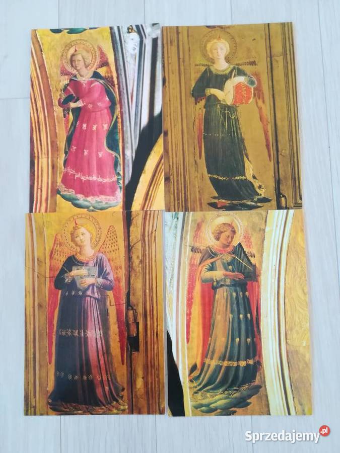 zestaw kartek z aniołami historia sztuki pomorskie Gdańsk