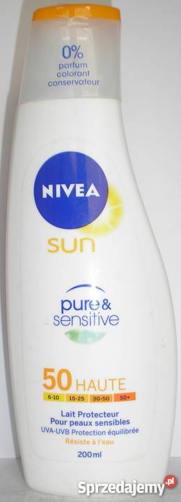 Nivea Sun Pure Sensitive mleczko do opalania Kosmetyki i perfumy Kraków sprzedam