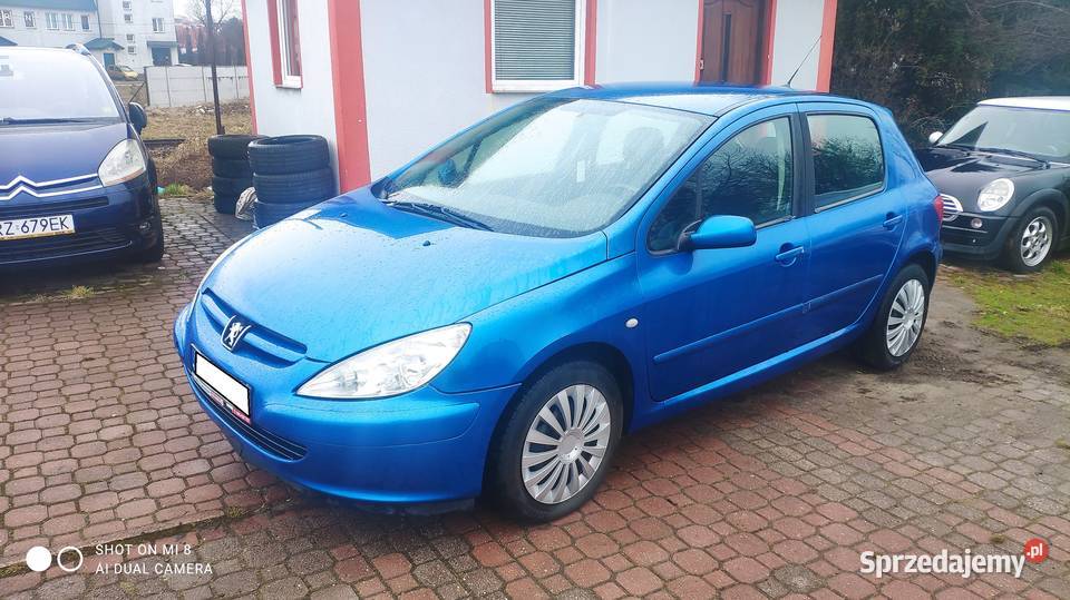 Peugeot 307 20 benzyna 2002r skóry klima zamiana centralny zamek Rzeszów