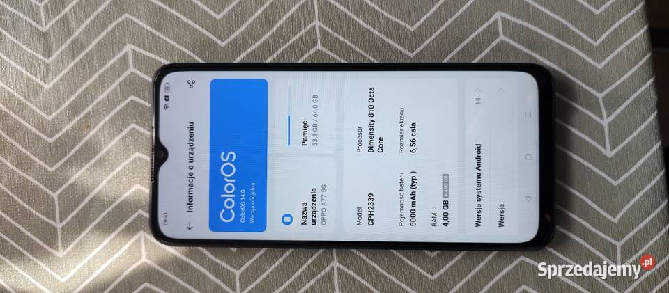 Oppo a77 5g 44gb 64gb zadbany Telefony i Akcesoria Konin