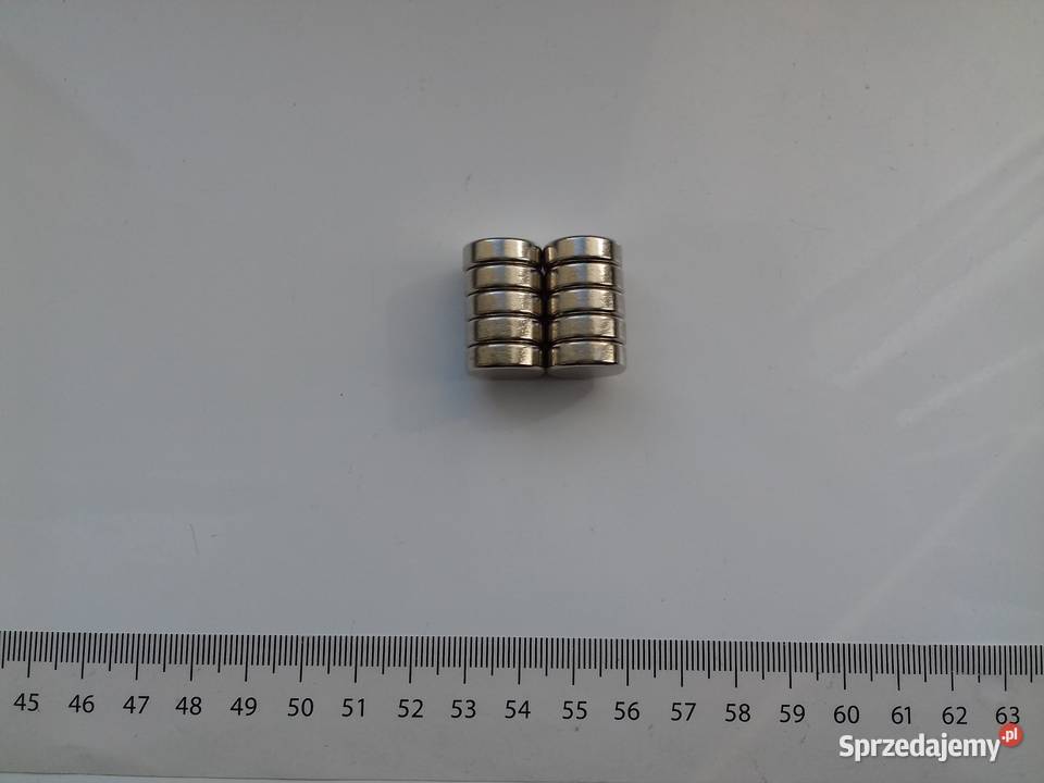 Magnes mocny neodymowy okrągły 15mm x 48mm kujawsko-pomorskie Bydgoszcz