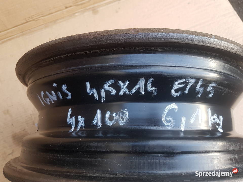 felga stalowa r14 45jx14 et45 ch54 4x100 suzuki osobowe Legnica
