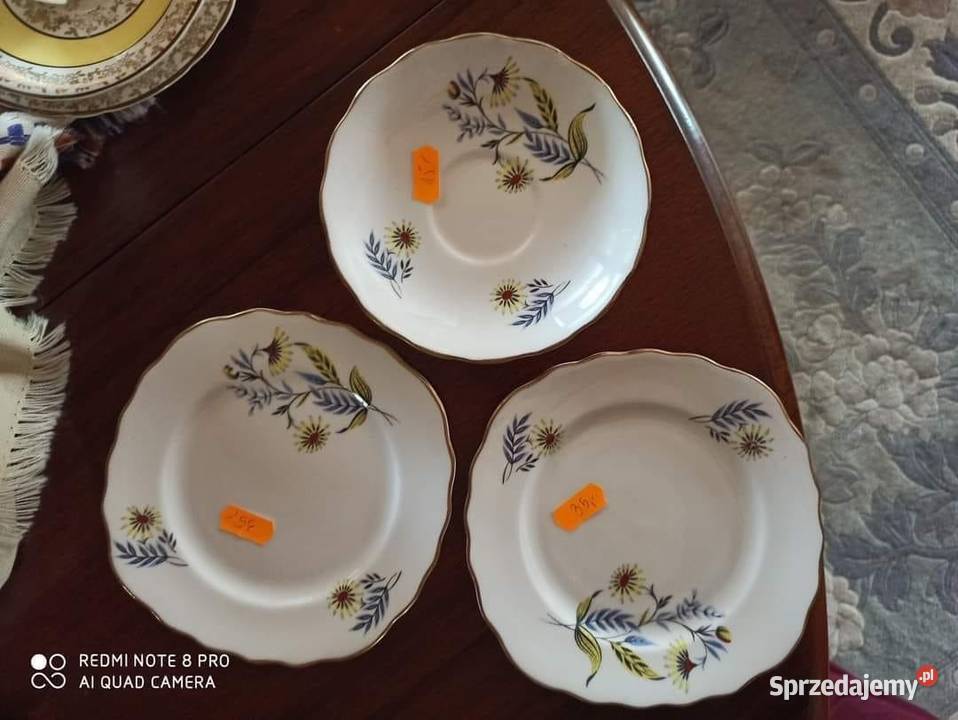 Filiżanka z talerzykiem deserowym Bone Chiny Porcelana i szkło pomorskie Gdańsk