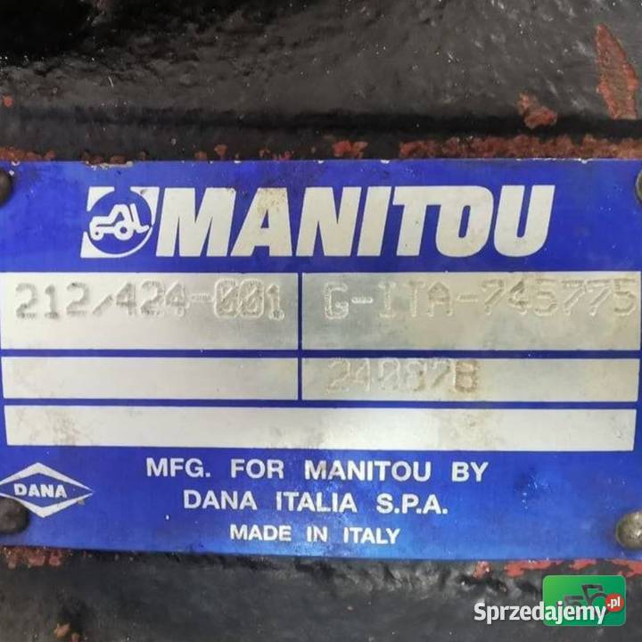 Atak przedni Spicer 11X35 Manitou MLT 731 wielkopolskie Wilkowo
