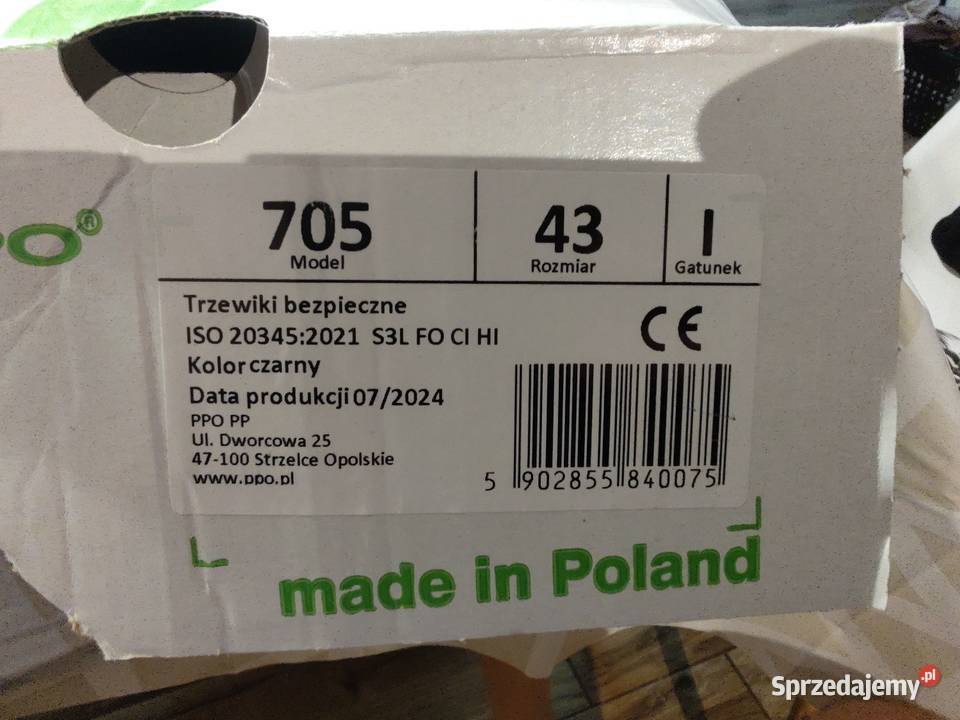 Buty robocze ochronne 43 Domasław