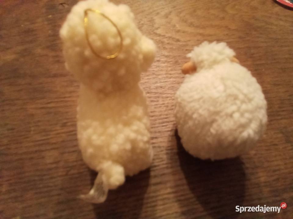 Dwie owieczki wielkanocne Vintage Wyposażenie wnętrz sprzedam