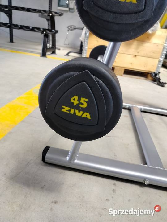 Sztangi ogumowane stałe gięte Ziva nowe Wałcz sprzedam