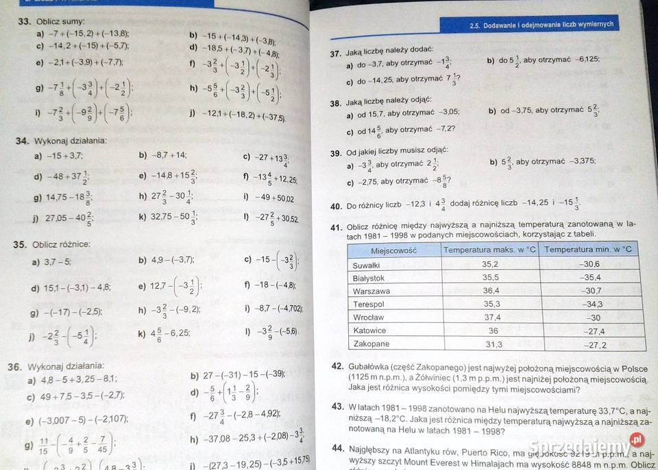 Zbiór zadań z matematyki kl 1 M sprzedam