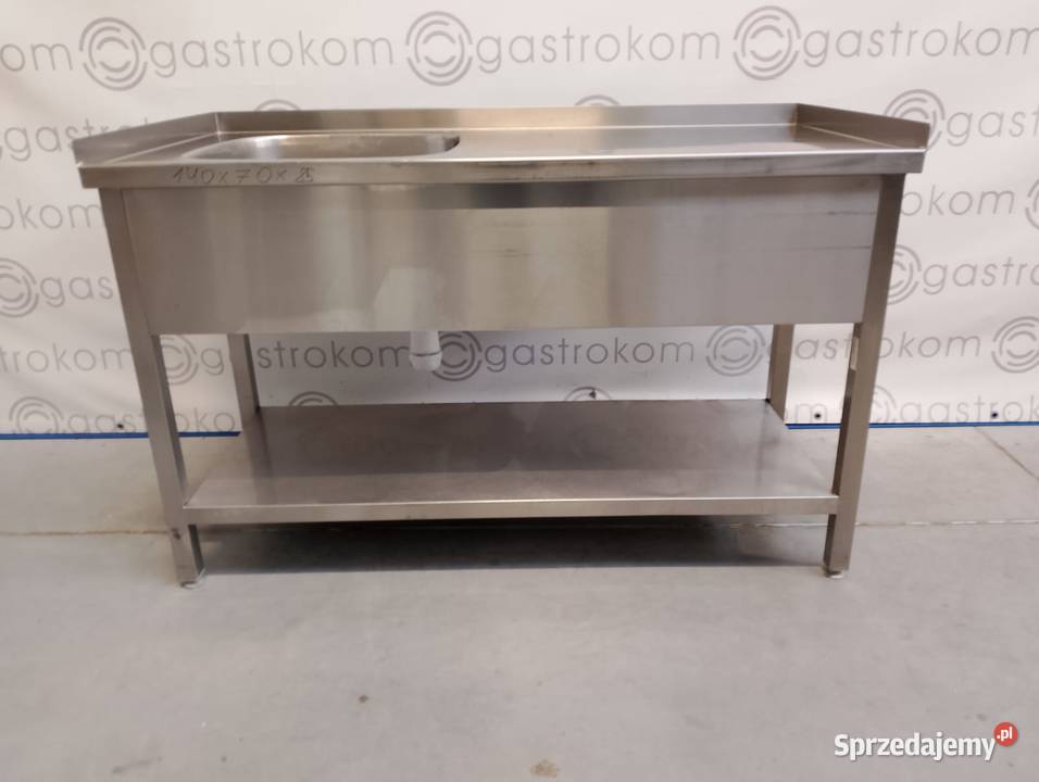 Stół ze zlewem L i półką rant TLP 140x70x85 dolnośląskie Wrocław sprzedam