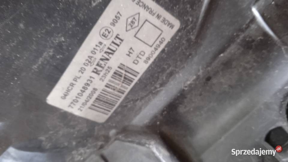 RENAULT LAGUNA II LAMPA PRZÓD PRAWA EU Oświetlenie Zbierkowo