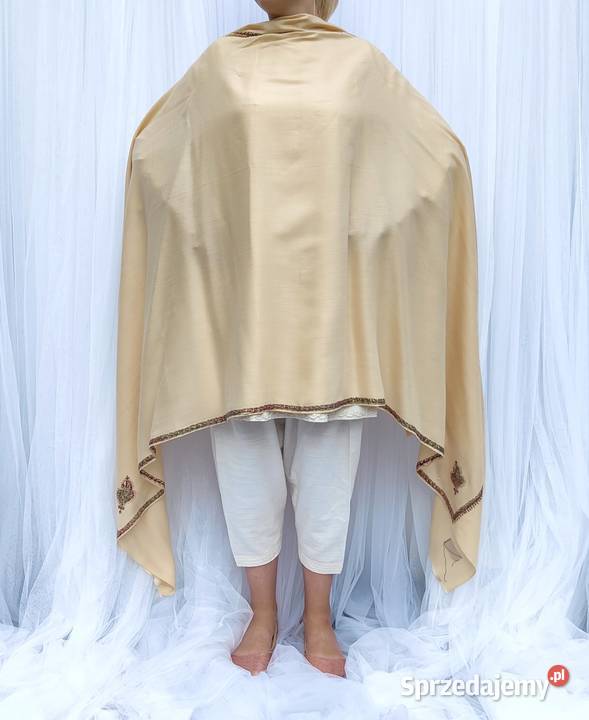 Szal orientalny indyjski haftowany haft paisley Szczecin