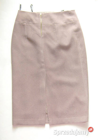 elegancka beżowa spódnica rozmiar 38wełniana Długość Mini Olsztyn