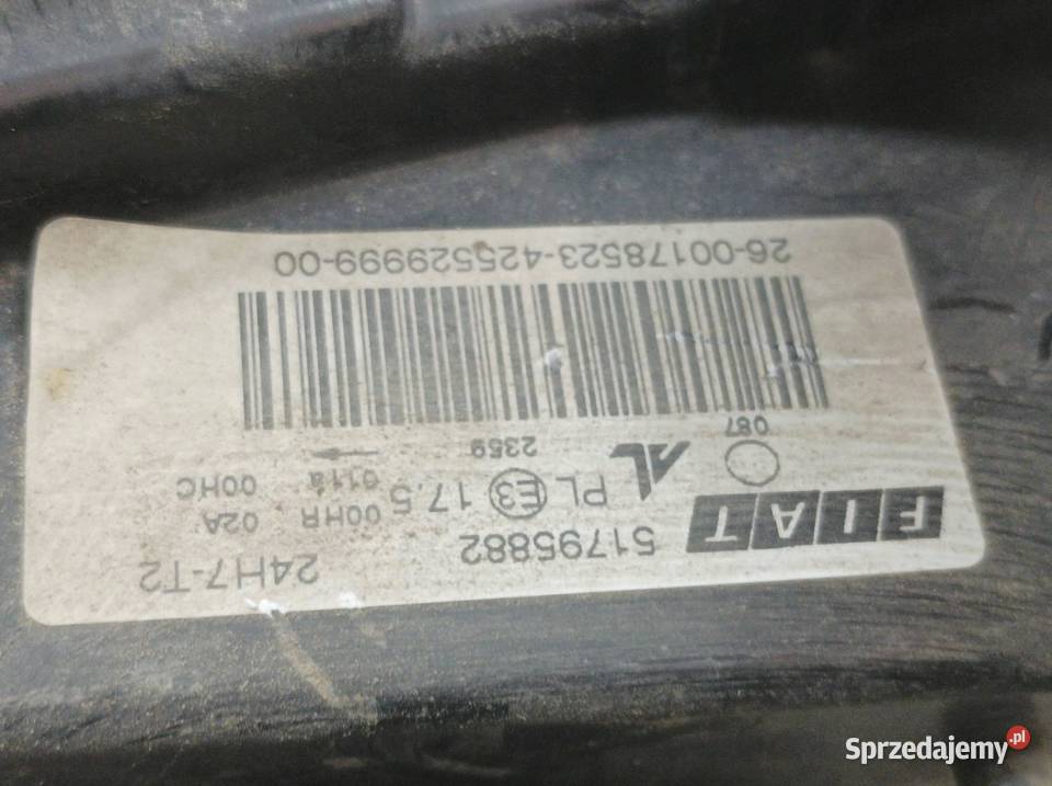 LAMPA PRZÓD LEWA 51795882 Fiat Croma II 20052011