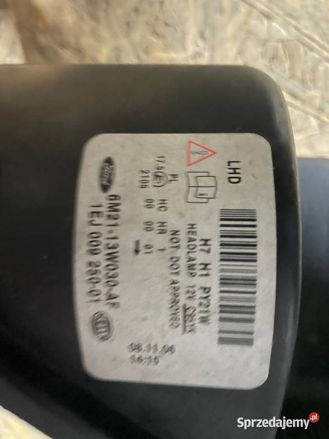 Ford Galaxy Lampa przednia LEWA 6M2113W030AF Czarny Dunajec