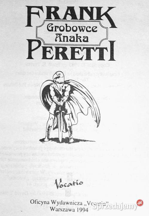 Grobowce Anaka Frank E Peretti sprzedam