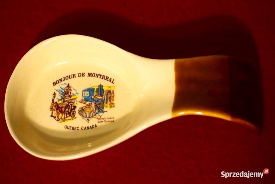Ceramiczna łyżka pamiątkarska Canada Chełmno