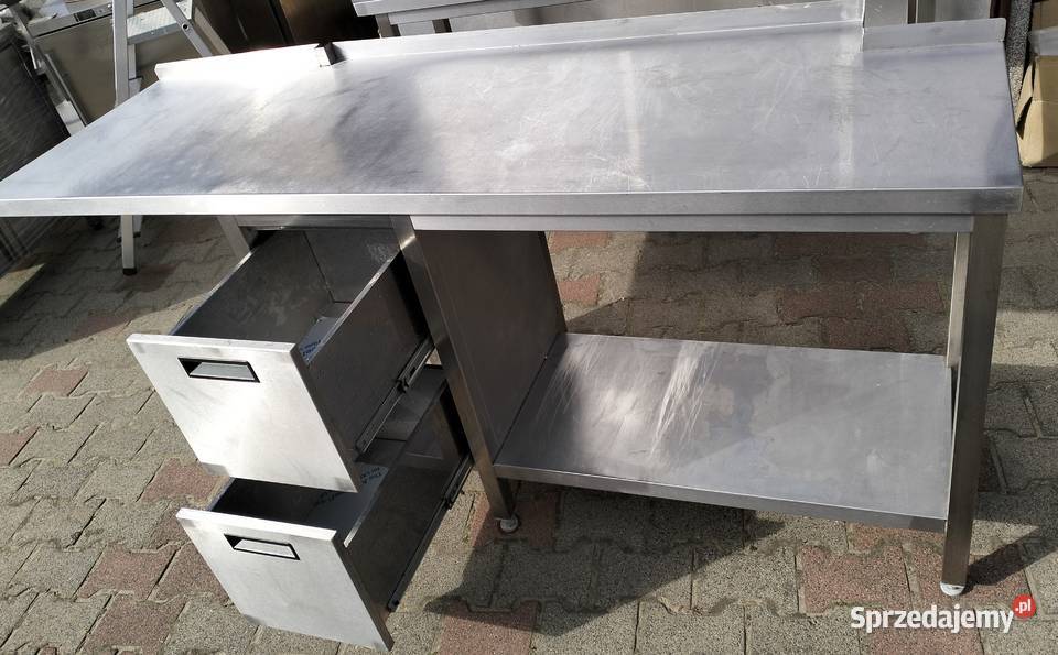 Stół gastronomiczny z szufladami 190x60x85 wielkopolskie Słupia Kapitulna