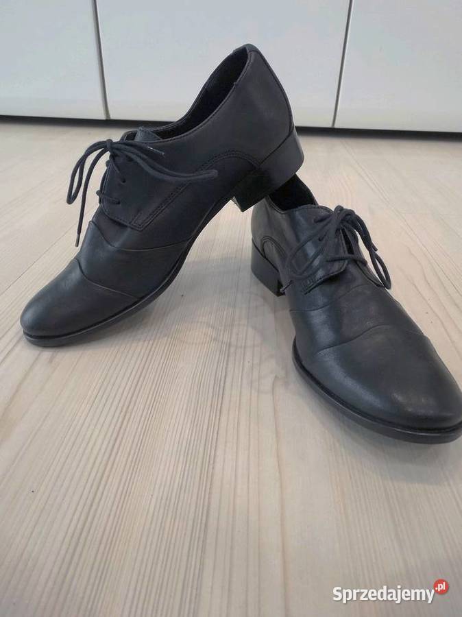 Buty Skórzane Skóra Naturalna Półbuty Oksfordki