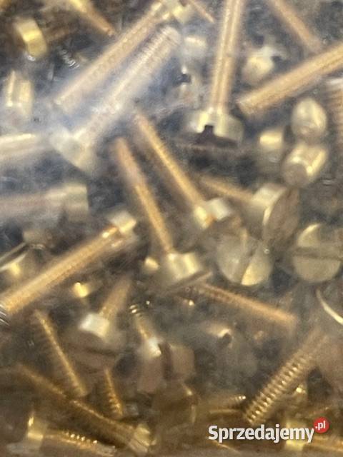 25x10 mosiądz wkret do metalu z łbem walcowym