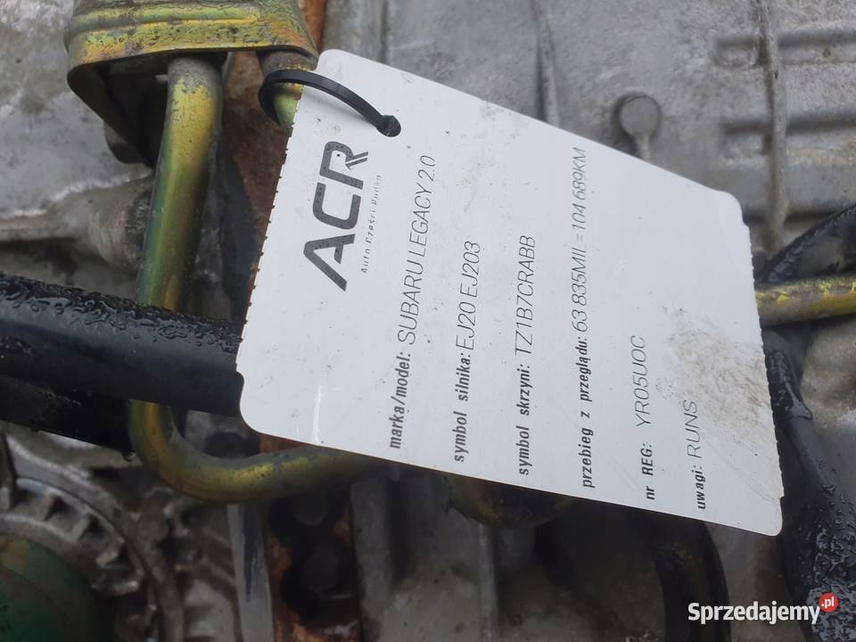 AUTOMATYCZNA SKRZYNIA BIEGÓW Subaru Legacy IV 20 lubelskie Rudka