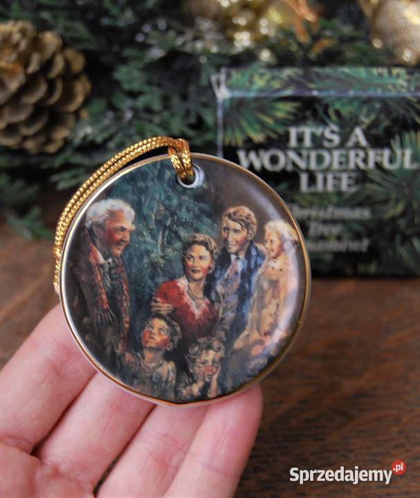 Zawieszka świąteczna porcelana lata 80 Tomy Lublin