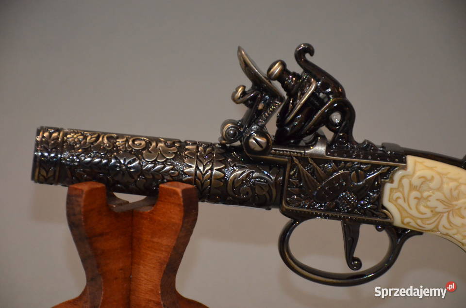 Replika broni pistolet skałkowy pocket flintlock wielkopolskie Środa Wielkopolska