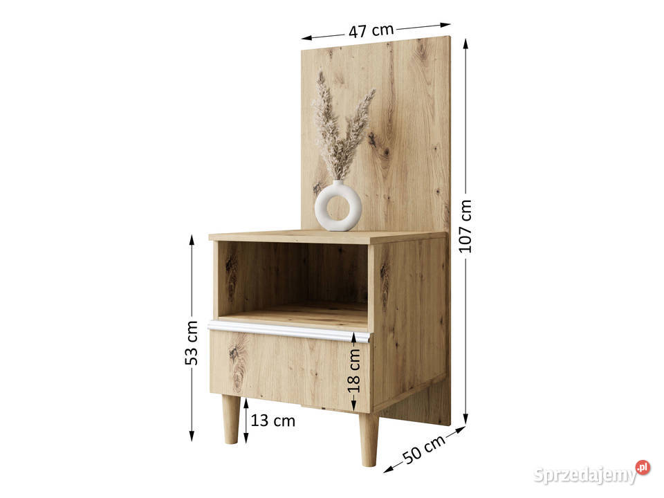 Stolik nocny wysoki biały czarny szary artisan sprzedam