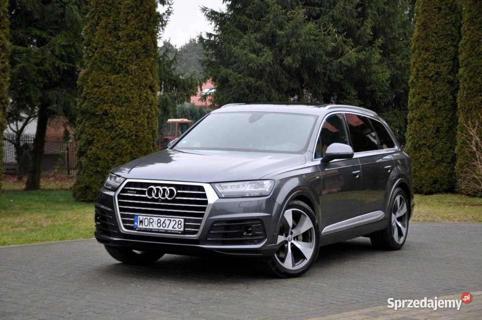 Audi Q7 30TDI272SlineFull Rok produkcji 2016 Q7 Ostrów Mazowiecka