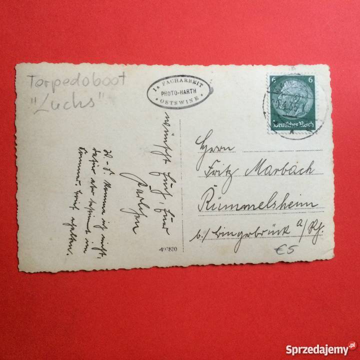 956 Widokówka Niemiecka Warszów z 1935 r Antykwariat Szczecin