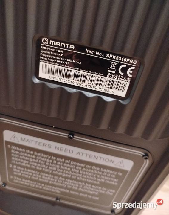 Głośnik bluetooth Manta SPK5310 PRO Podgórzno