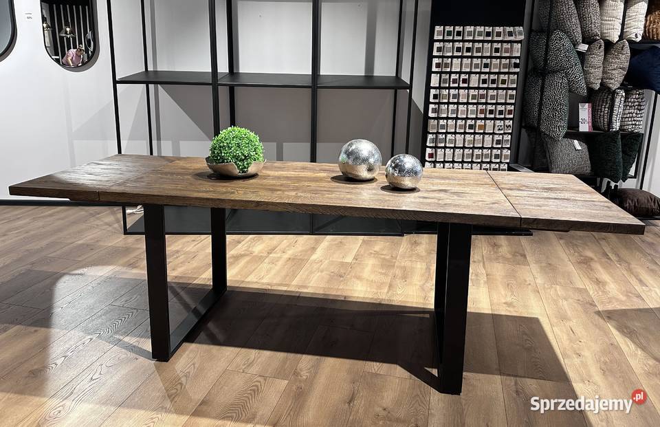 Stół dębowy 80x160 rozkładany 2x40 Orzech Edgar Katowice sprzedam