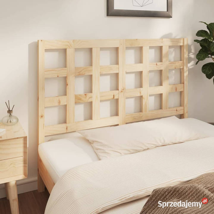 Wezgłowie łóżka 1255x4x100 lite drewno sosnowe