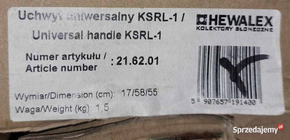 HEWALEX Uchwyt uniwersalny Akcesoria grzewcze łódzkie Tomaszów Mazowiecki