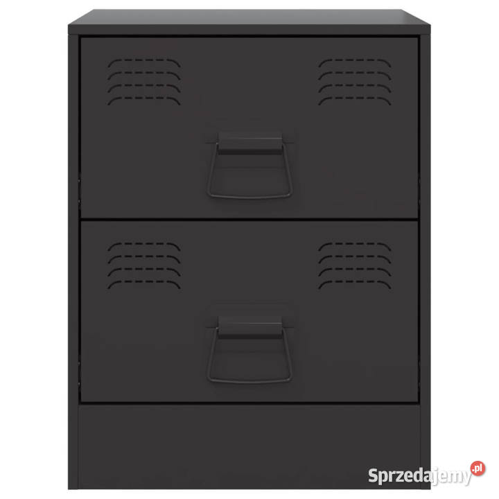 Szafki nocne 2 czarne 345x39x44 stal WM841620 Warszawa sprzedam