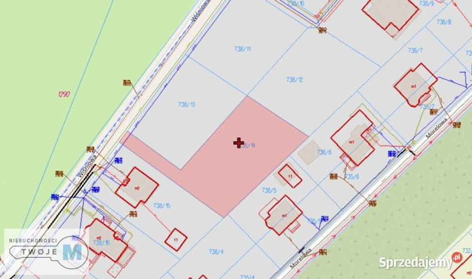 Działka Miedziana Góra 1195m2
