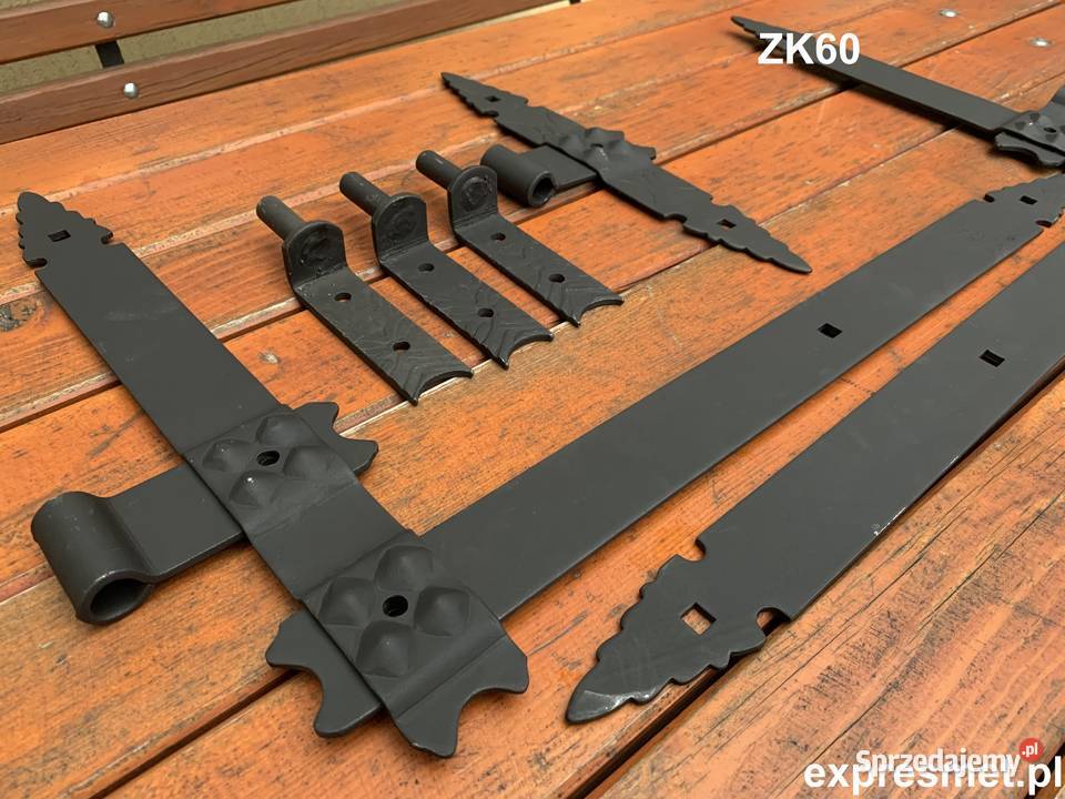 Zawias kątowy kuty 600 mm KOWALSTWO OKUCIA DRZWI